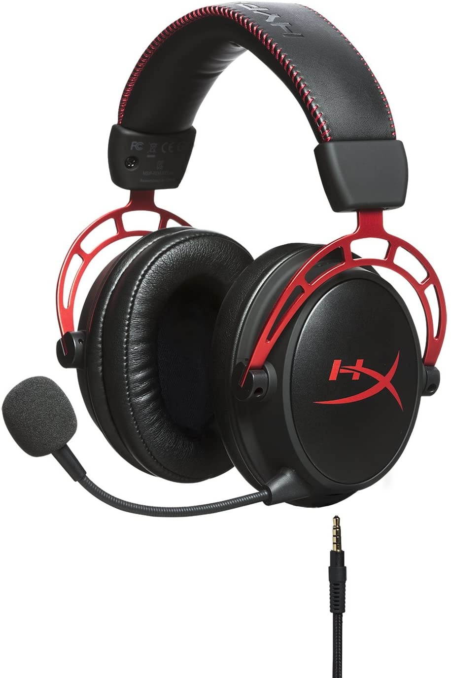 HyperX Cloud Alpha S - PC Gaming Headset, 7.1 Surround Sound, Adjustable Bass, Dual Chamber Drivers, Breathable Leatherette, Memory Foam, and Noise Cancelling Microphone - Blackout (HX-HSCAS-BK/WW)