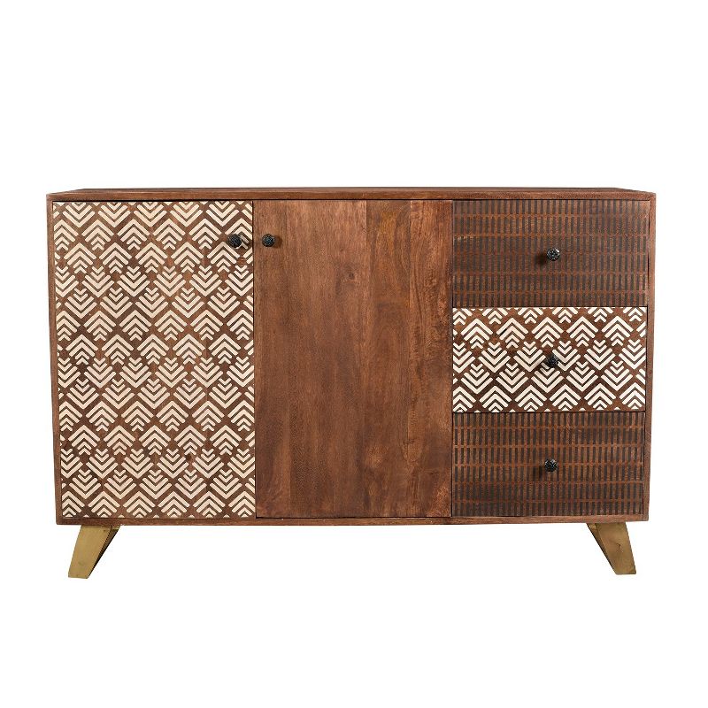Olga Retro Sideboard Natural - Timbergirl