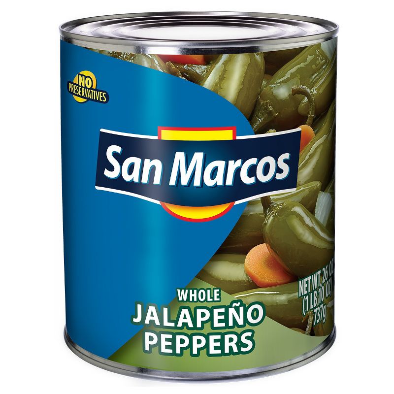 San Marcos Whole Jalapenos - 26oz