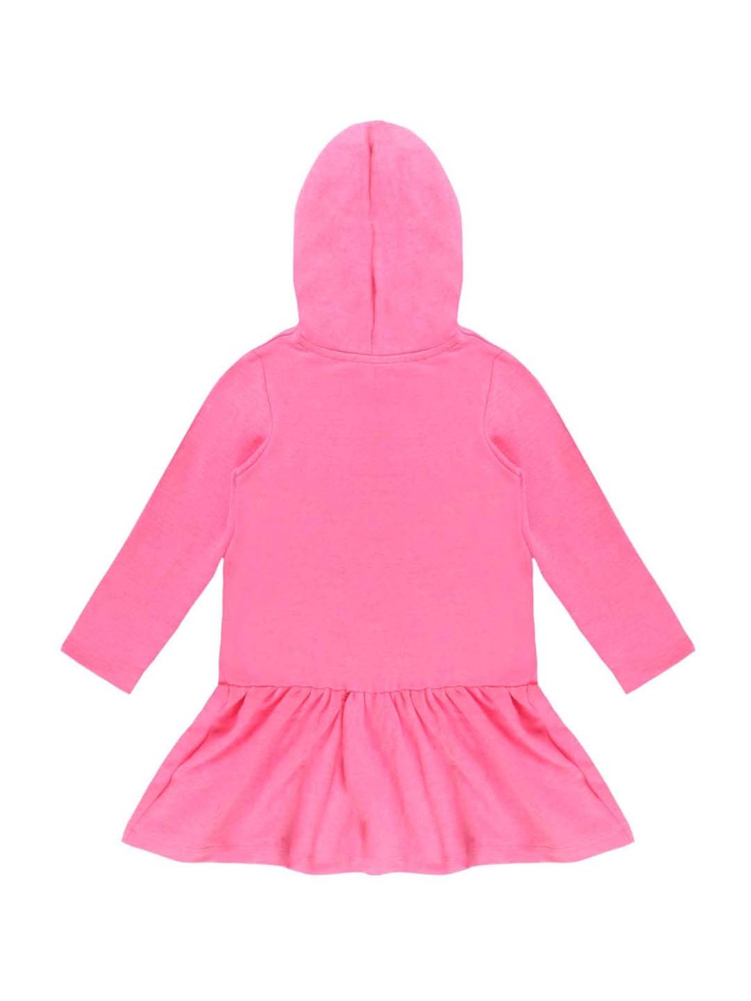 Lazy Shark Kids Pink Printed Hoodie
