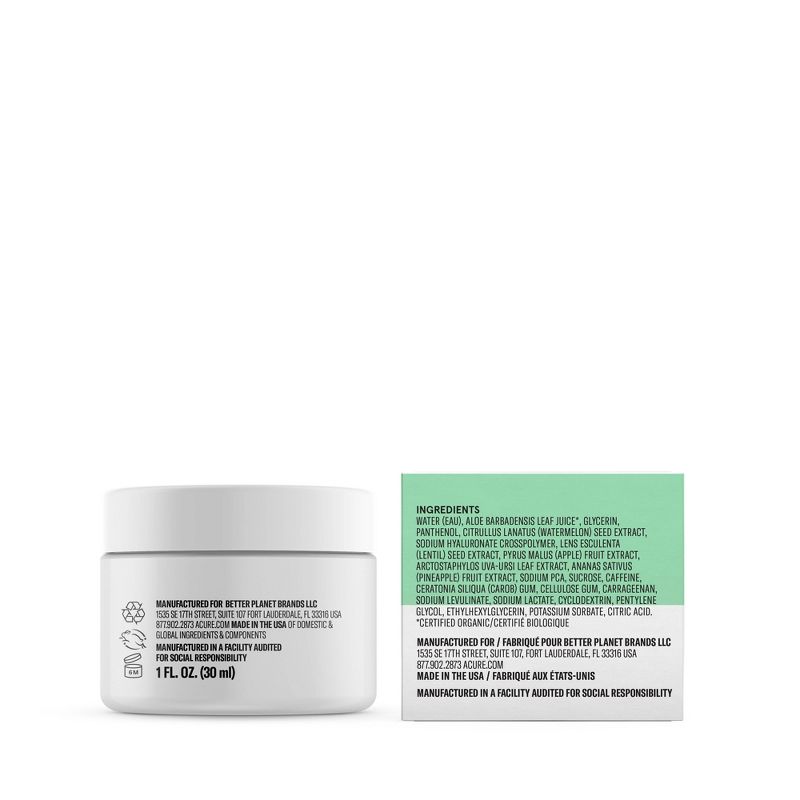 Acure Ultra Hydrating Facial Gel Cream - 1 fl oz