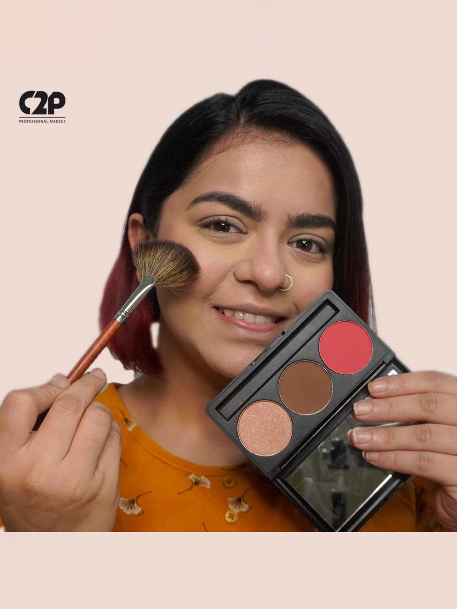 C2P PROFESSIONAL MAKEUP Trio_2 Face Palette - 13 gm