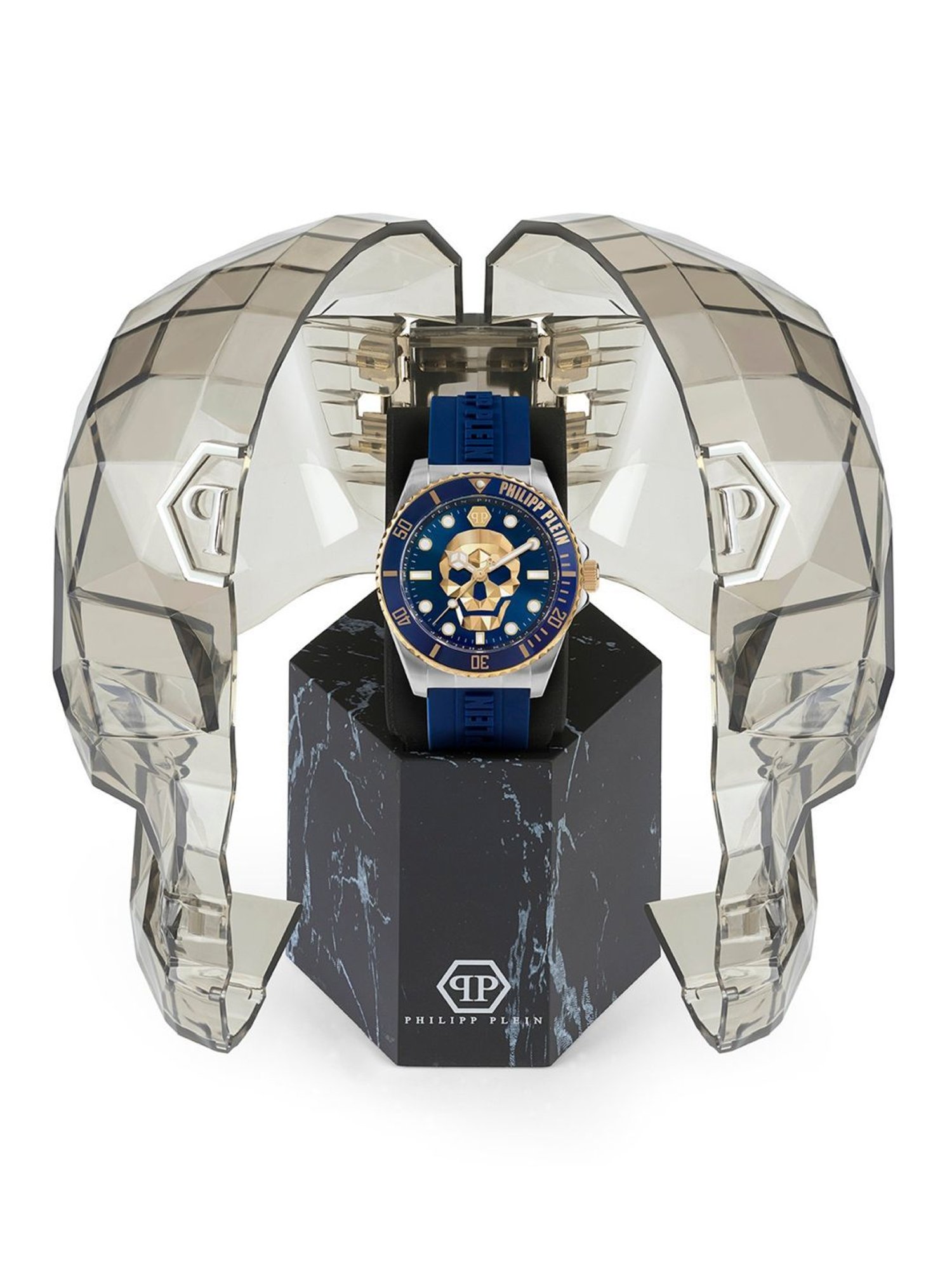 PHILIPP PLEIN PWOAA0222 The Skull Diver Analog Watch for Men