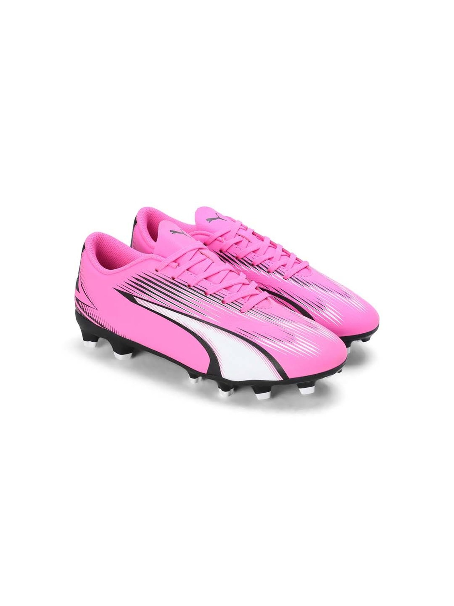 Puma Kids ULTRA PLAY FG/AG Poison Pink & White Football Shoes