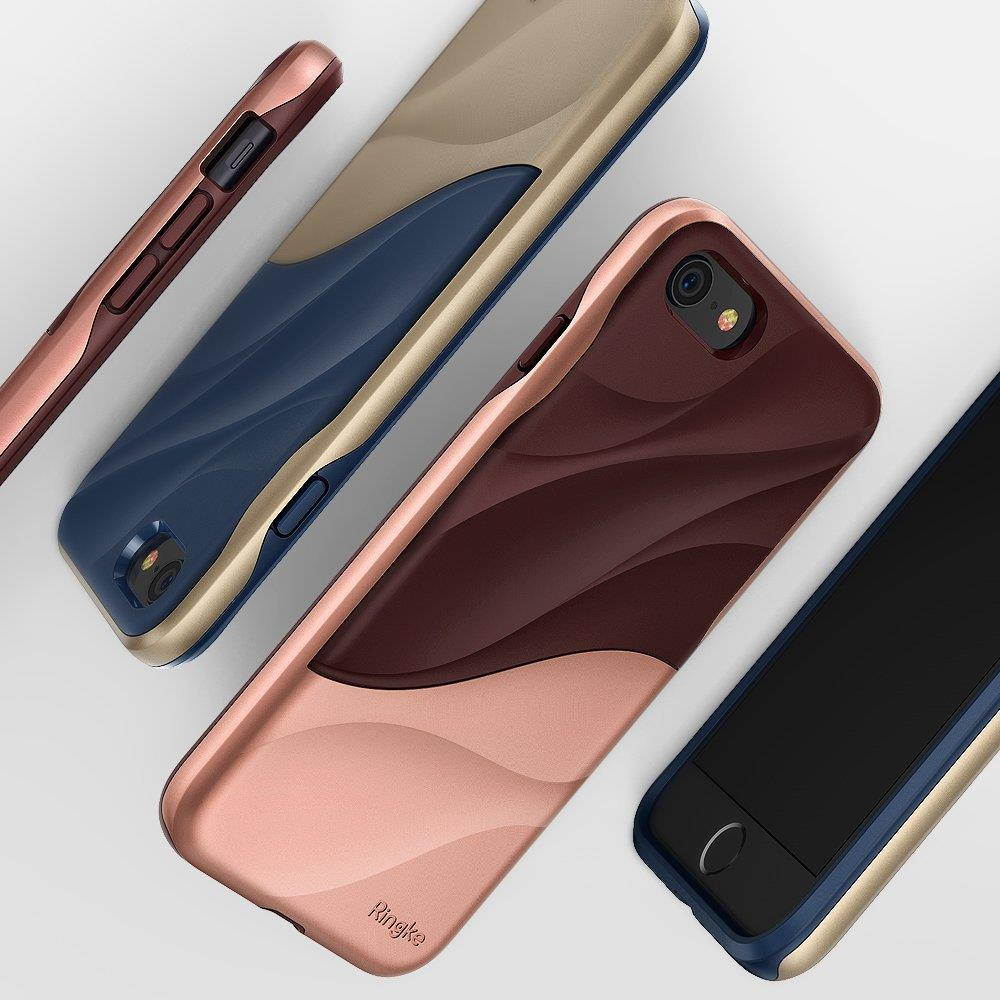 Apple iPhone 8 Case, Ringke [WAVE] Dual Layer Heavy Duty Shockproof PC TPU Protective Cover for iPhone 7 / iPhone 8 - Coastal Blue