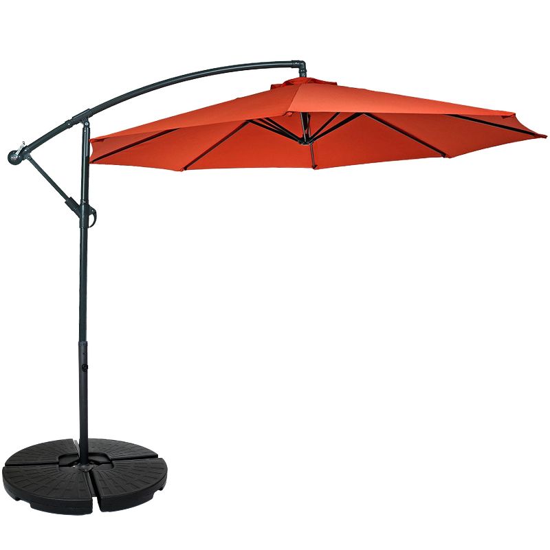 9' x 5' Rectangular Double Top Patio Outdoor Market Umbrella Emerald Green - Crestlive Products