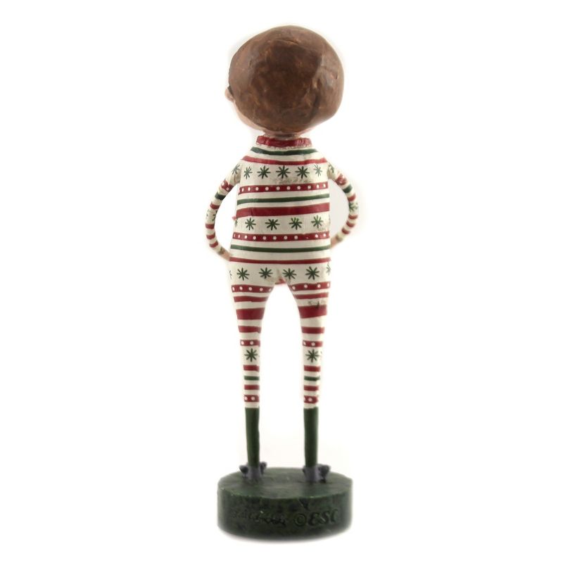 Lori Mitchell 6.5" Joey & Christmas Jammies Mouse Slippers Christmas  -  Decorative Figurines