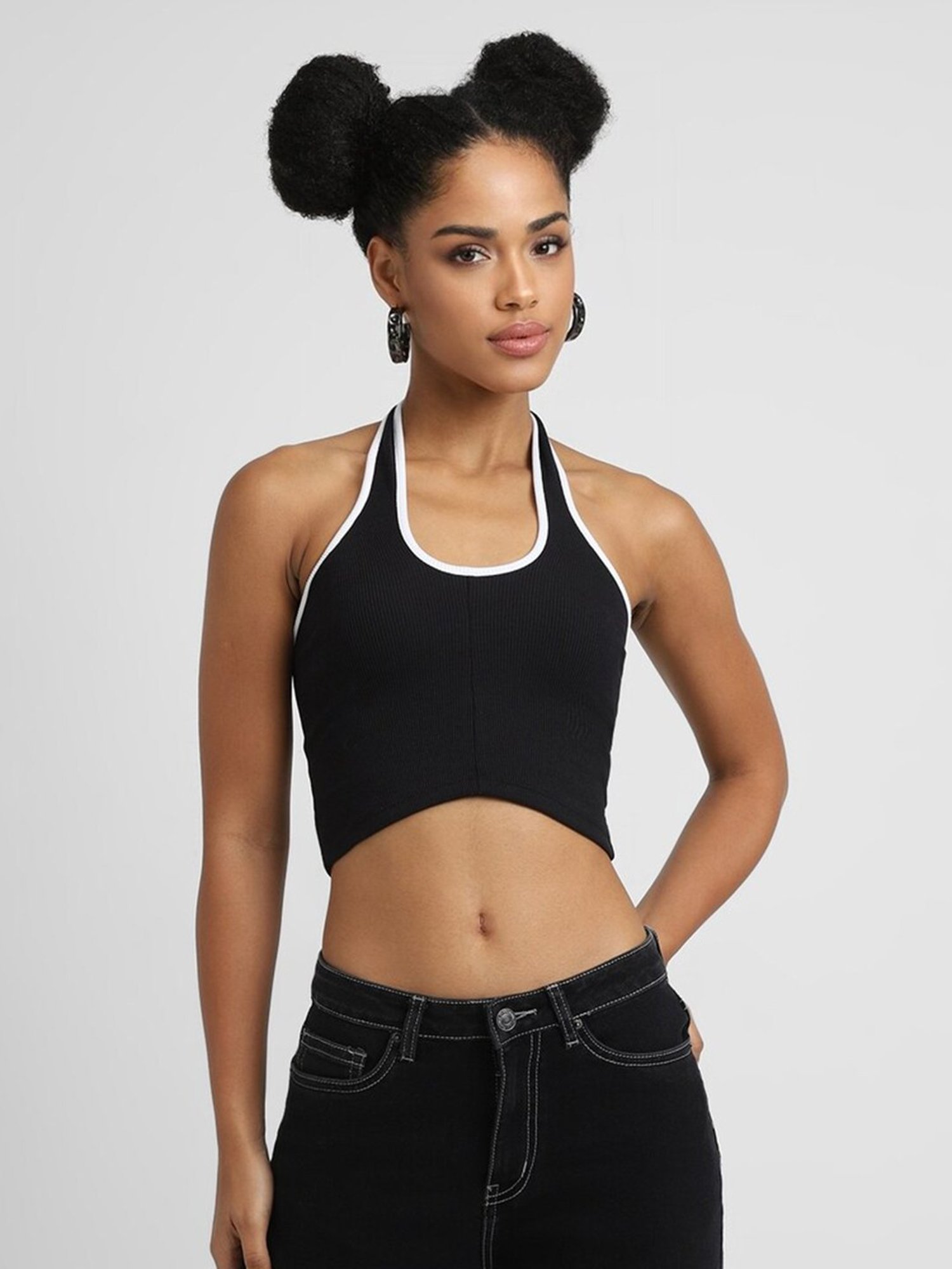 Forever 21 Black Crop Top