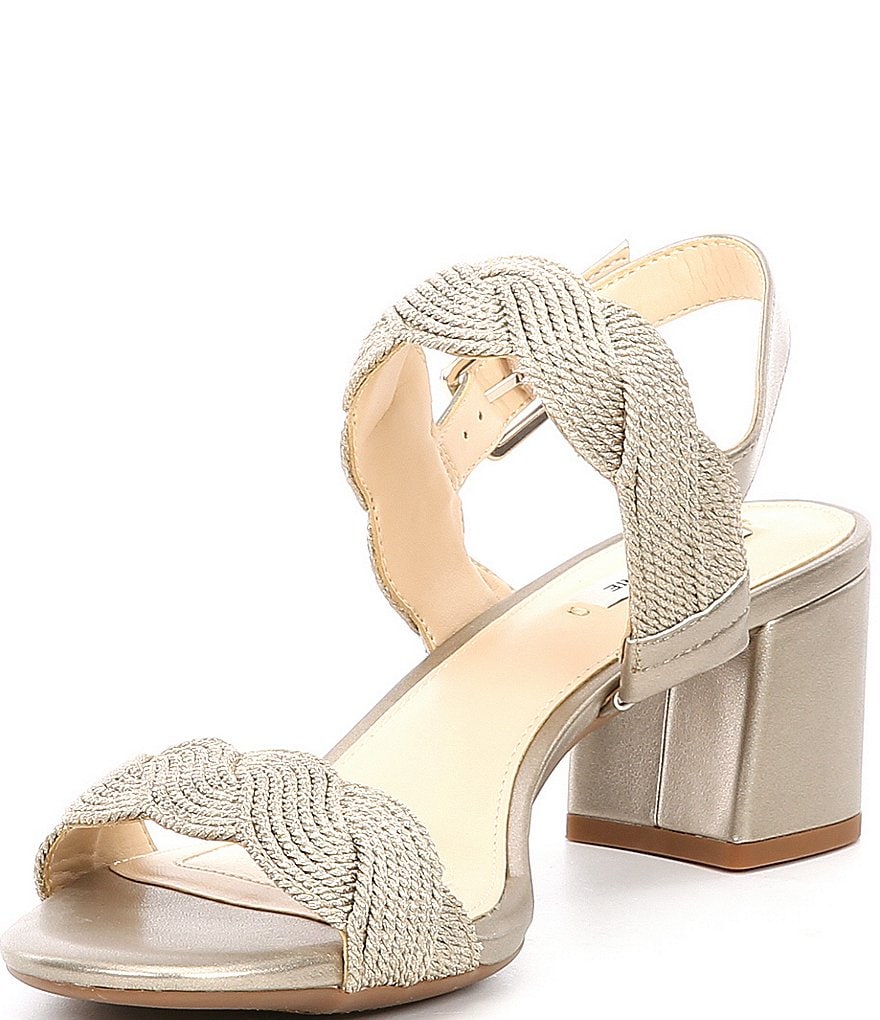 Alex Marie Devah Braided Rope Block Heel Sandals