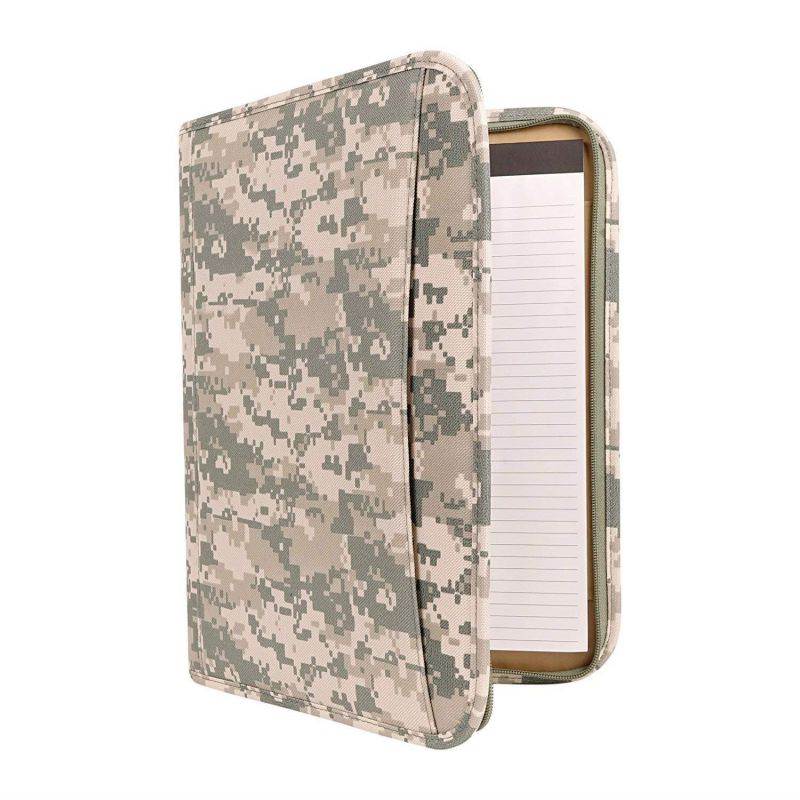 Camo Personal Planner, Organizer Notepad Journal to Increase Productivity (PACK OF 1 - Writing Pad Camo Padfolio 10" x 13.8")