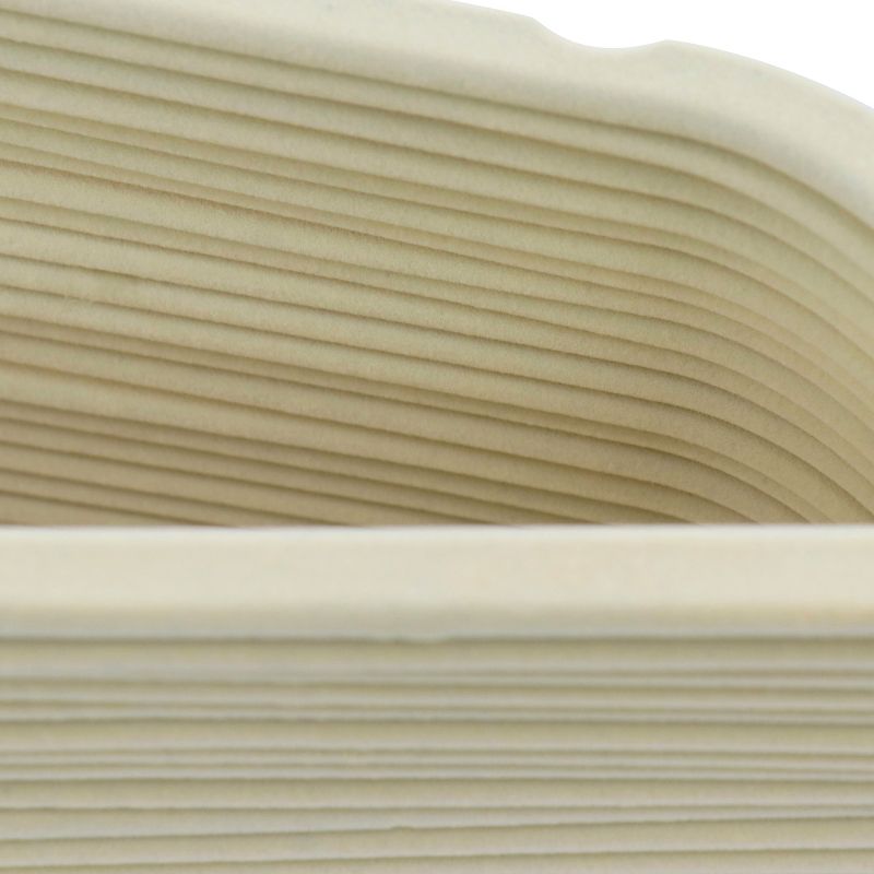 Elama Home 100 Piece Heavy Duty Velvet Non-Slip Slim Profile Hanger Set in Cream