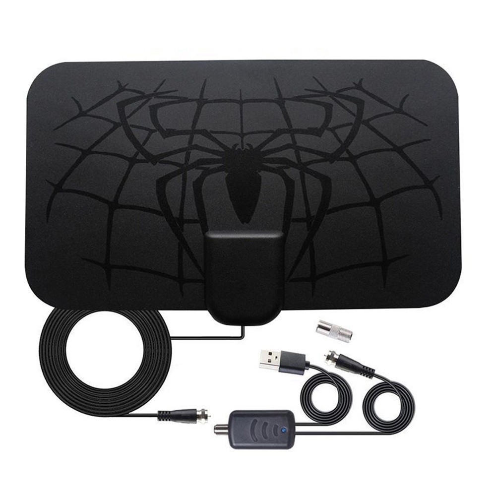 Indoor Digital Antena 25DB TV Aerial Amplified HDTV Antenna 4K DVB-T2 170-240 Mhz/470-860 Mhz