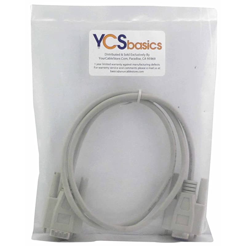 3 Foot DB9 9 Pin Serial RS232 MaleFemale Extension Cable