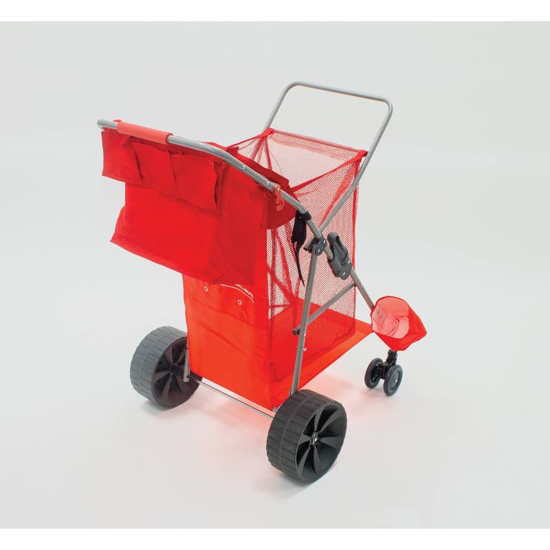 Wonder Wheeler Beach Standing Cart - Red - RIO Brands