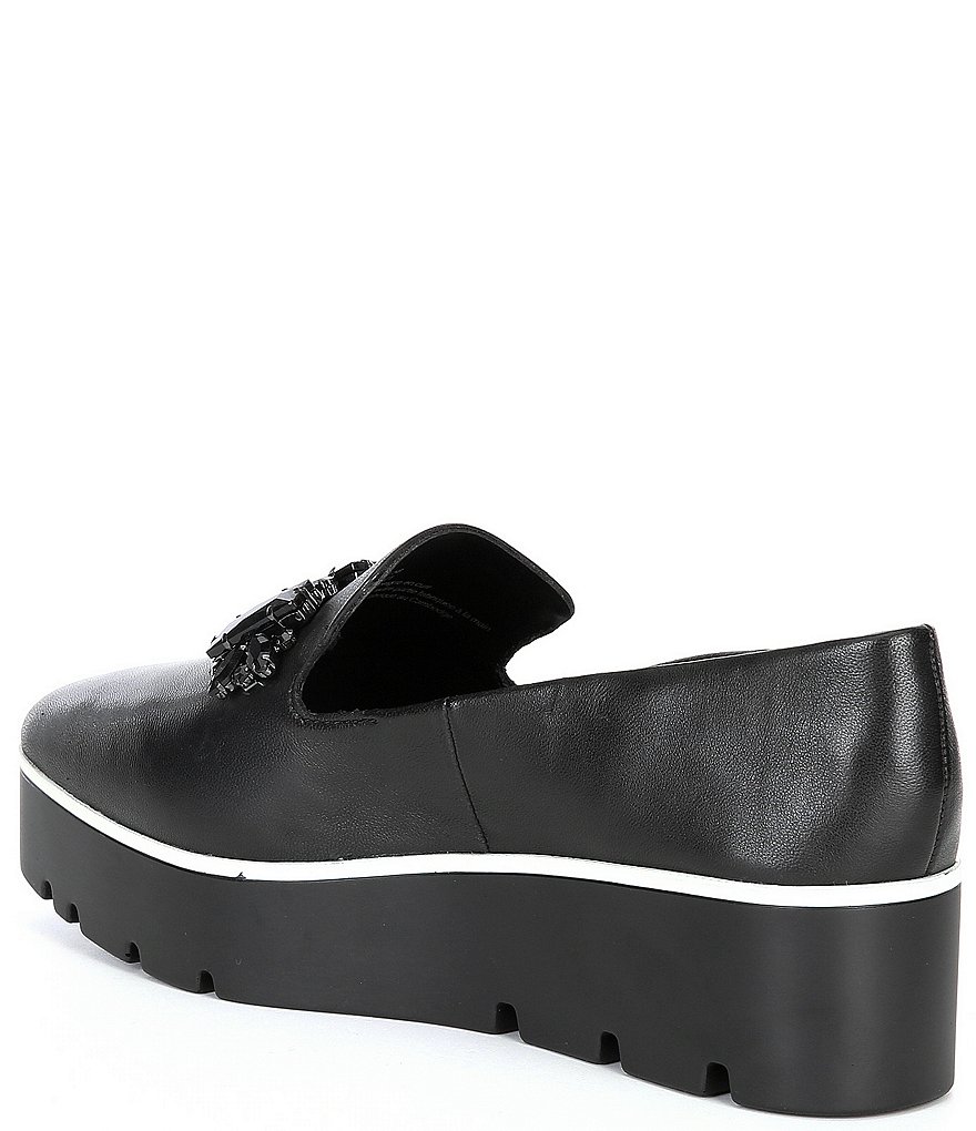 KARL LAGERFELD PARIS Bri Jewel Detail Platform Loafers