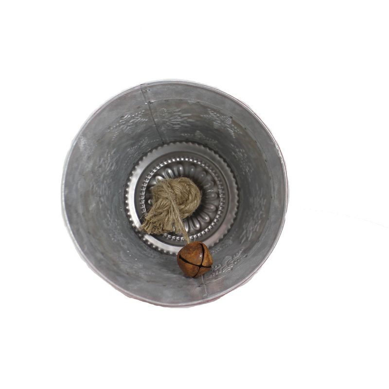 Christmas 6.0" Snowflake Bell 6.0 Inches Jute Hanger Metal  -  Decorative Figurines