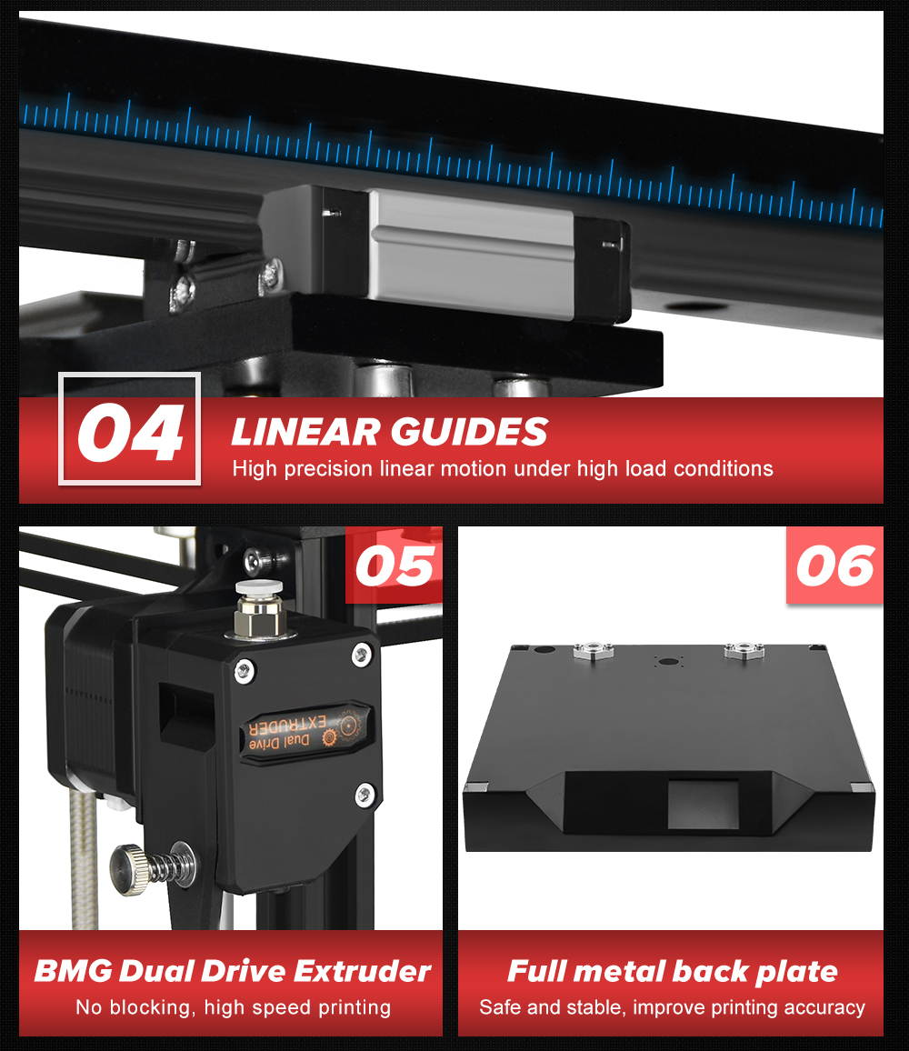 Sapphire-PRO1 3D printer, 0.4mm, supports cura, 3DPrinterOs, Repetier-Host