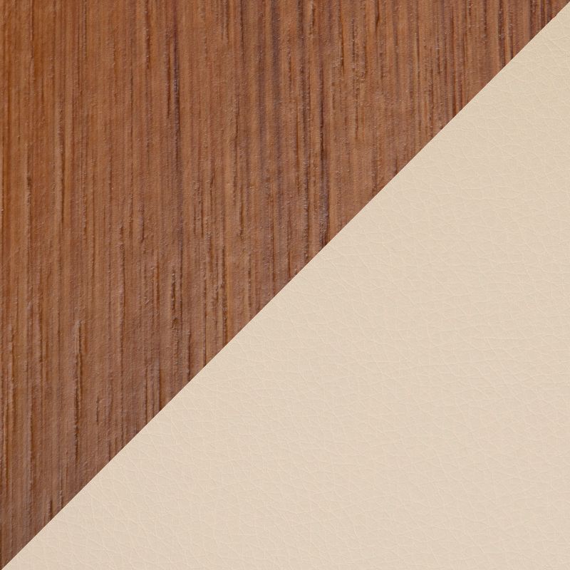 Ahoy Mid-Century Modern Chair Cream/Walnut - LumiSource