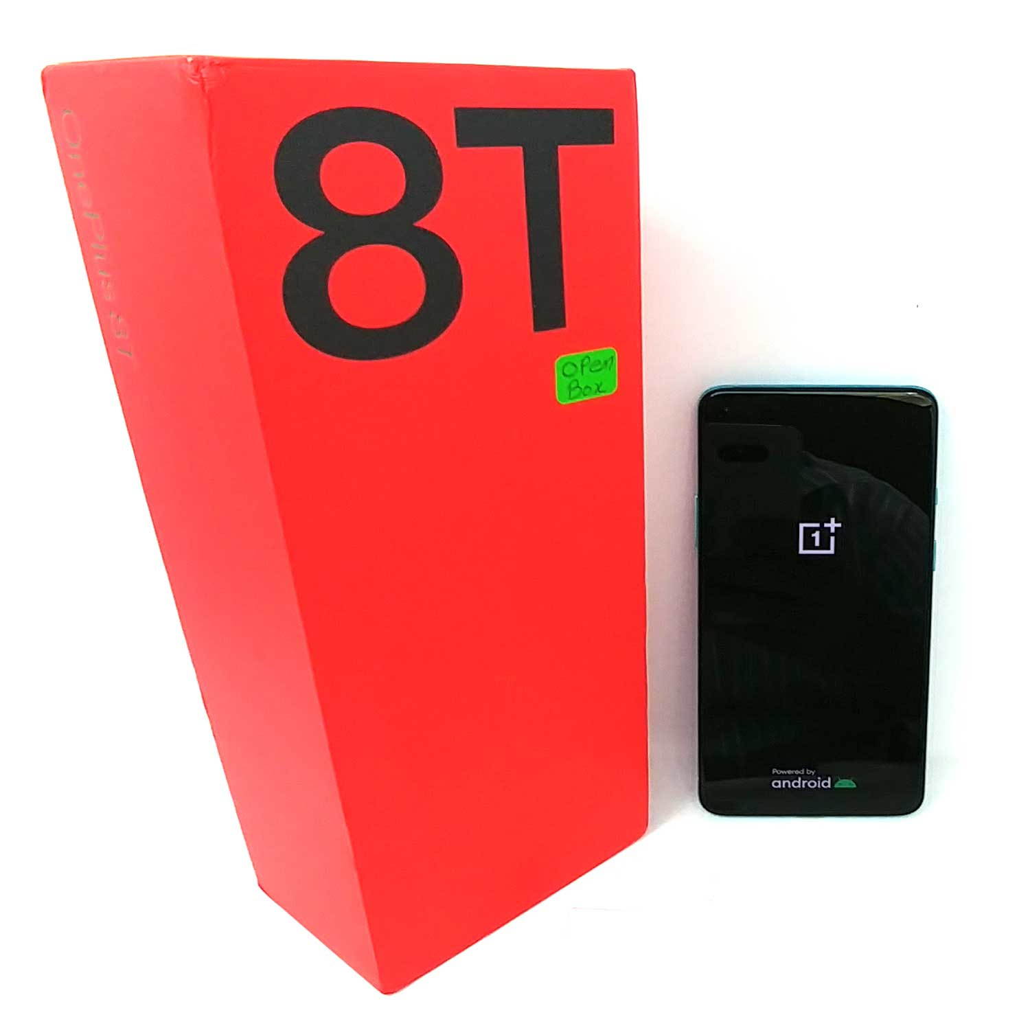 OB OnePlus 8T 5G 128GB Dual SIM KB2001 GSM Factory Unlocked 6.55 in Fluid AMOLED Display 8GB RAM Quad Camera Smartphone - Aquamarine Green