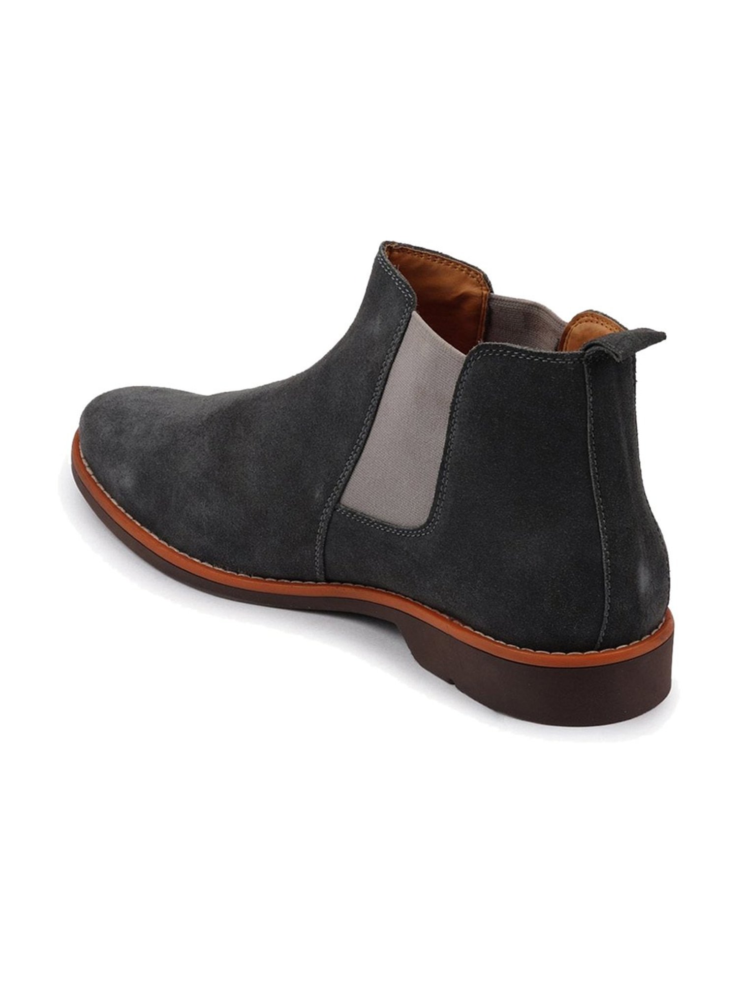 Fausto Men's Grey Chelsea Boots