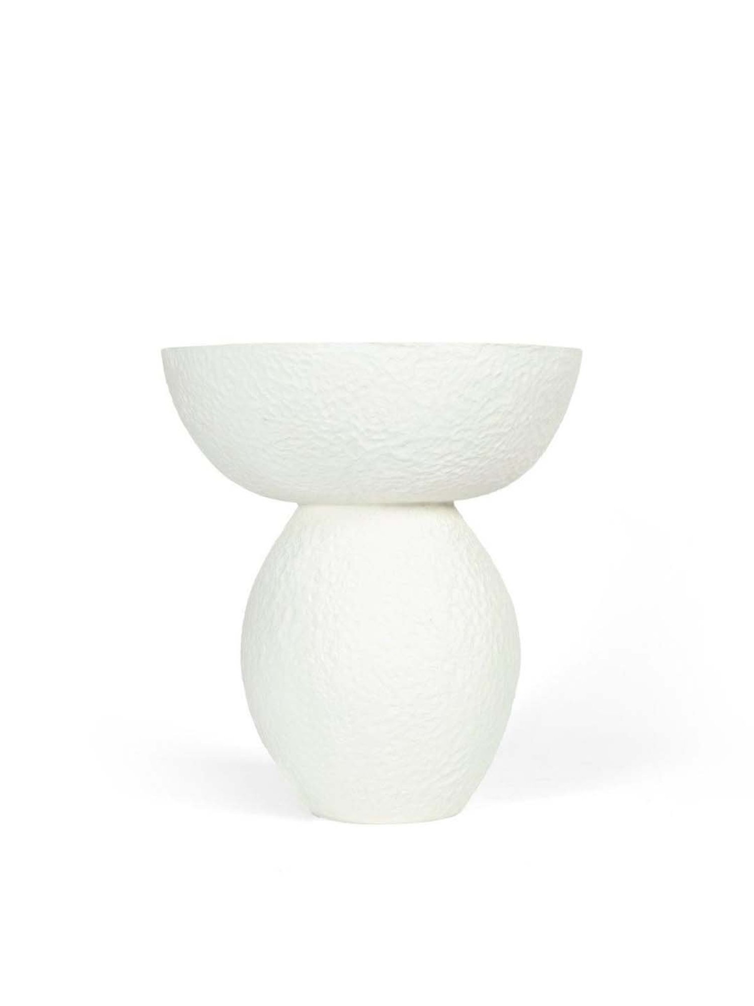 TAYHAA White Ceramic Leaf Shape Vase