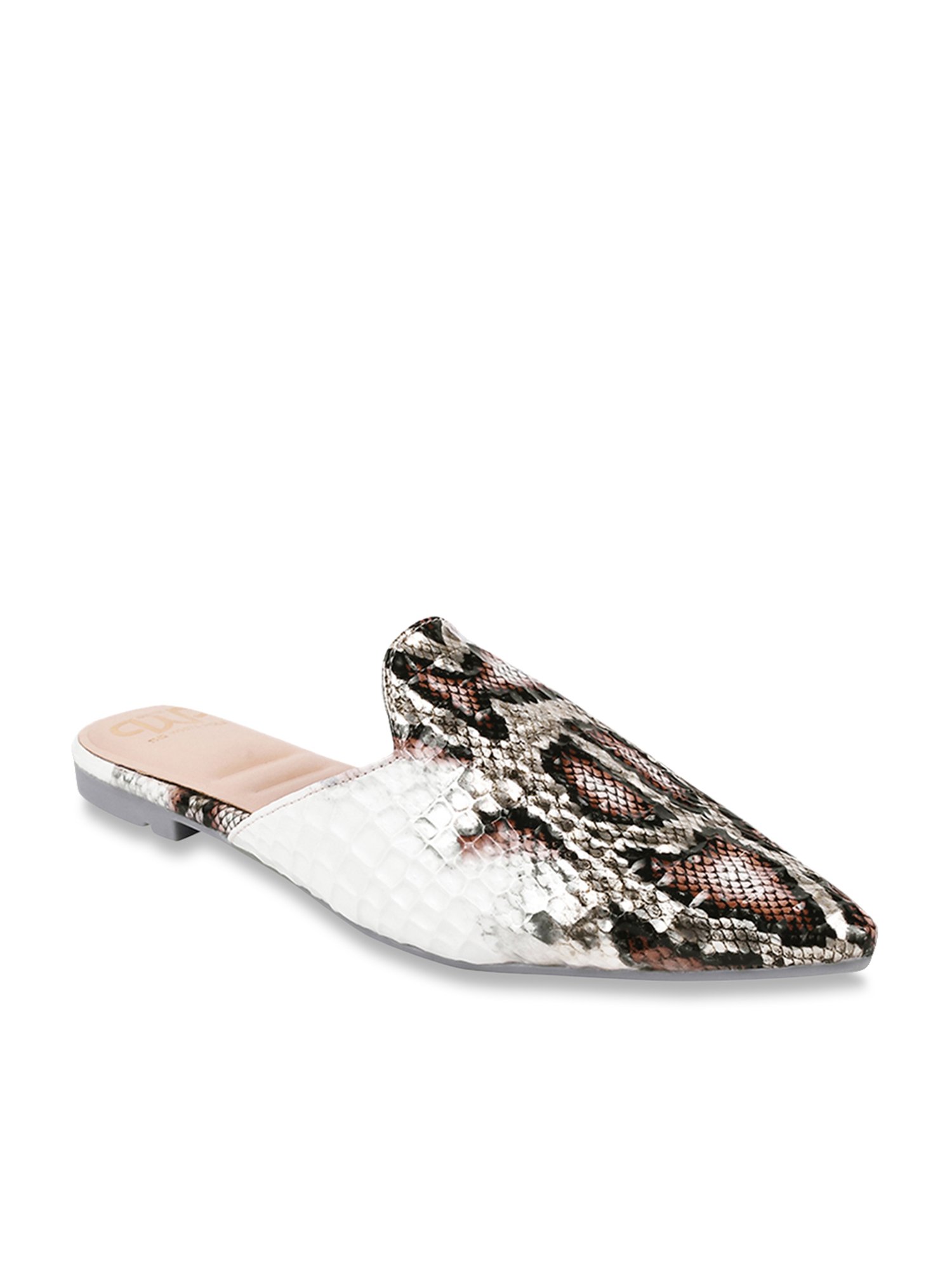 The White Pole Women's White Mule Shoes