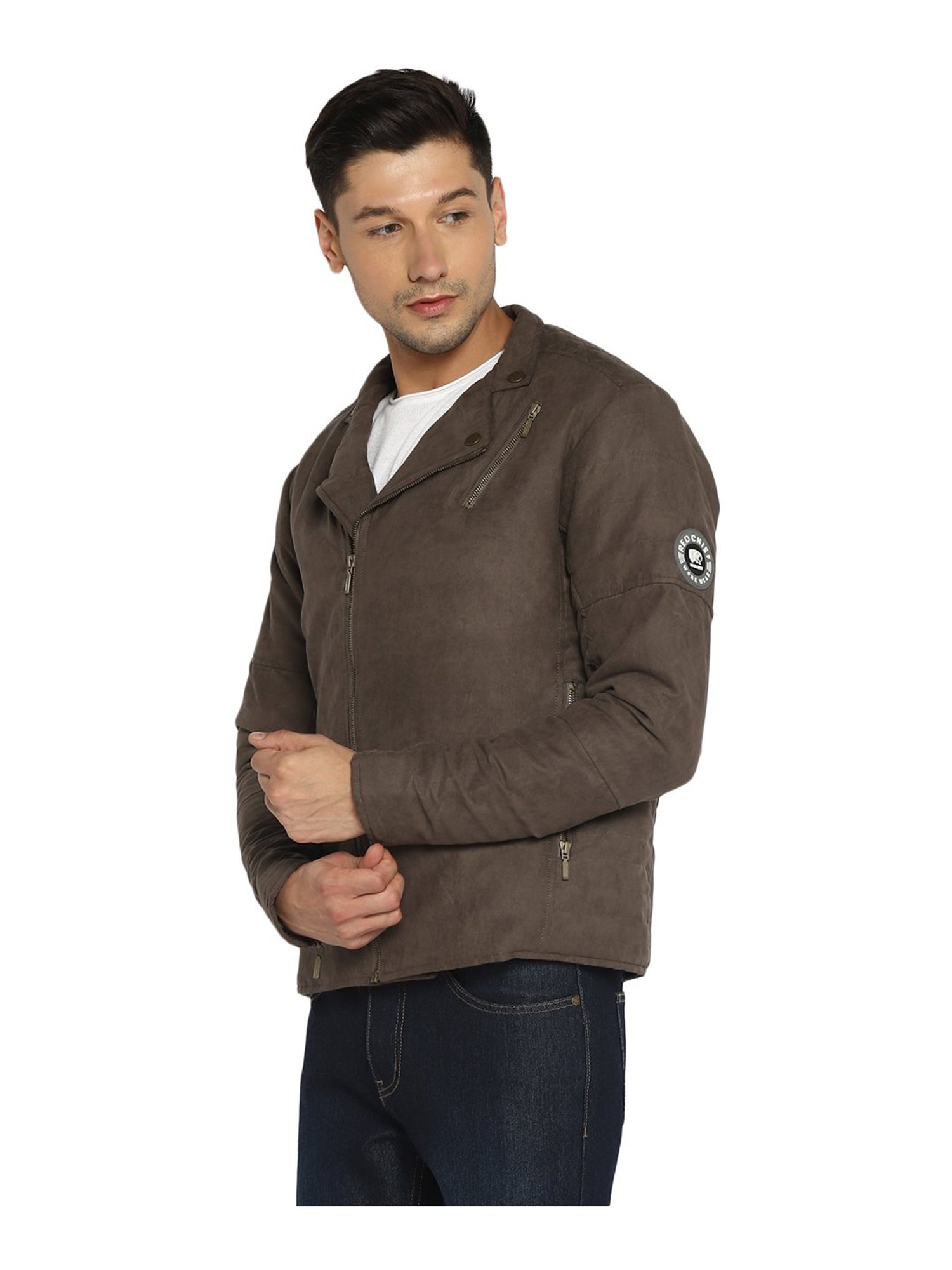 Red Chief Dark Brown Full Sleeves Jacket