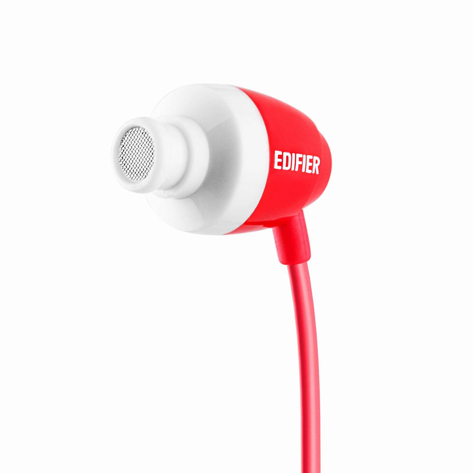 Edifier H210 Headphones - Hi-Fi In-Ear Canal Noise-Isolating Stereo Earphones - Black, White, Blue and Red