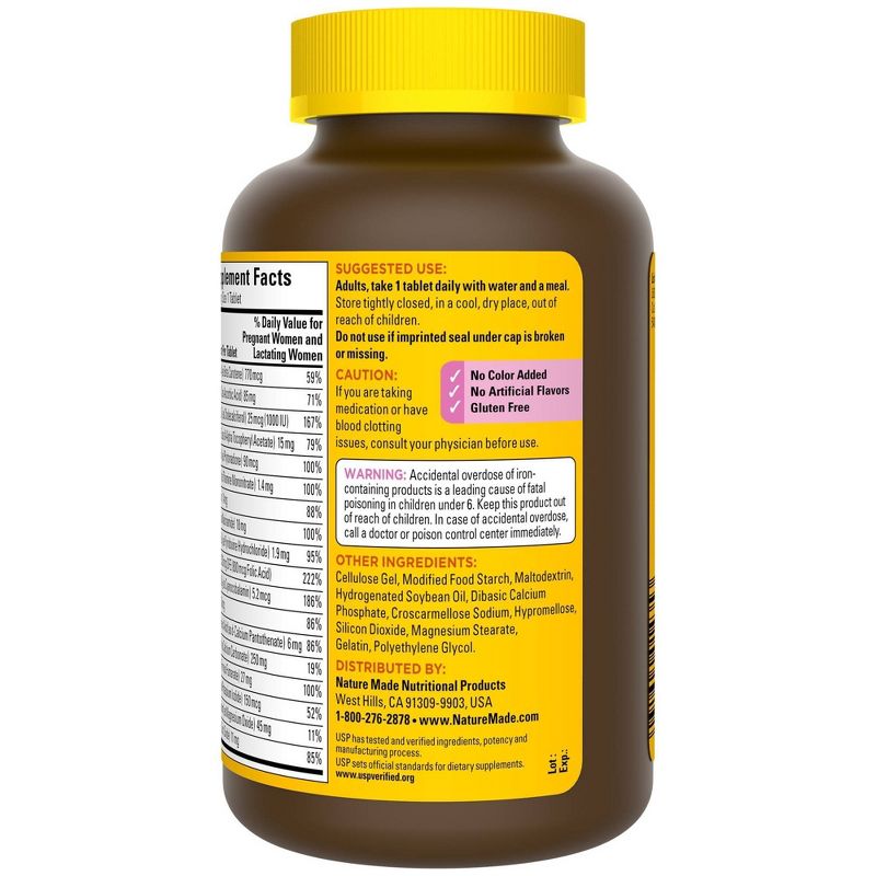Nature Made Prenatal Multivitamin Tablets - 250ct