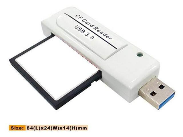 TOPRAM RV34 USB 3.0 CF CompactFlash Card Reader Support Kingston SanDisk up to 128GB Capacity