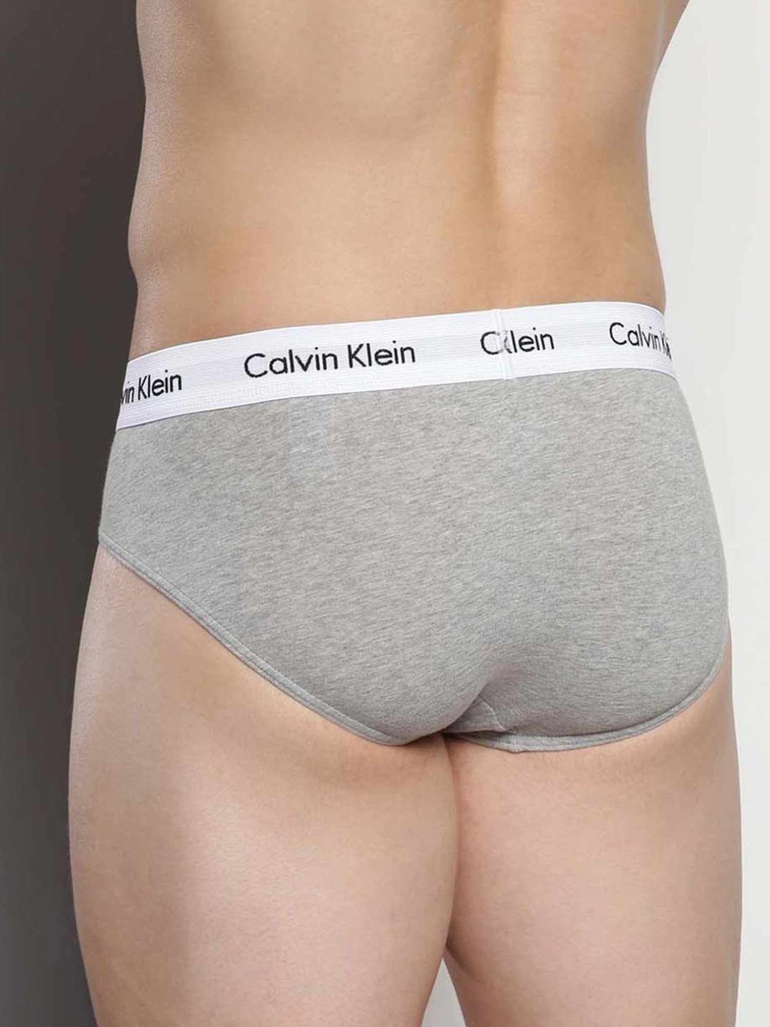 Levi's Grey Cotton Regular Fit Briefs