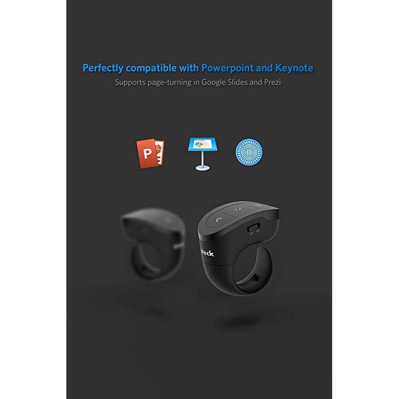 2.4GHz Wearable Wireless Presenter, Remote, Support PPT and Keynote, Lasts 15 Days, Rechargeable (WP2002)