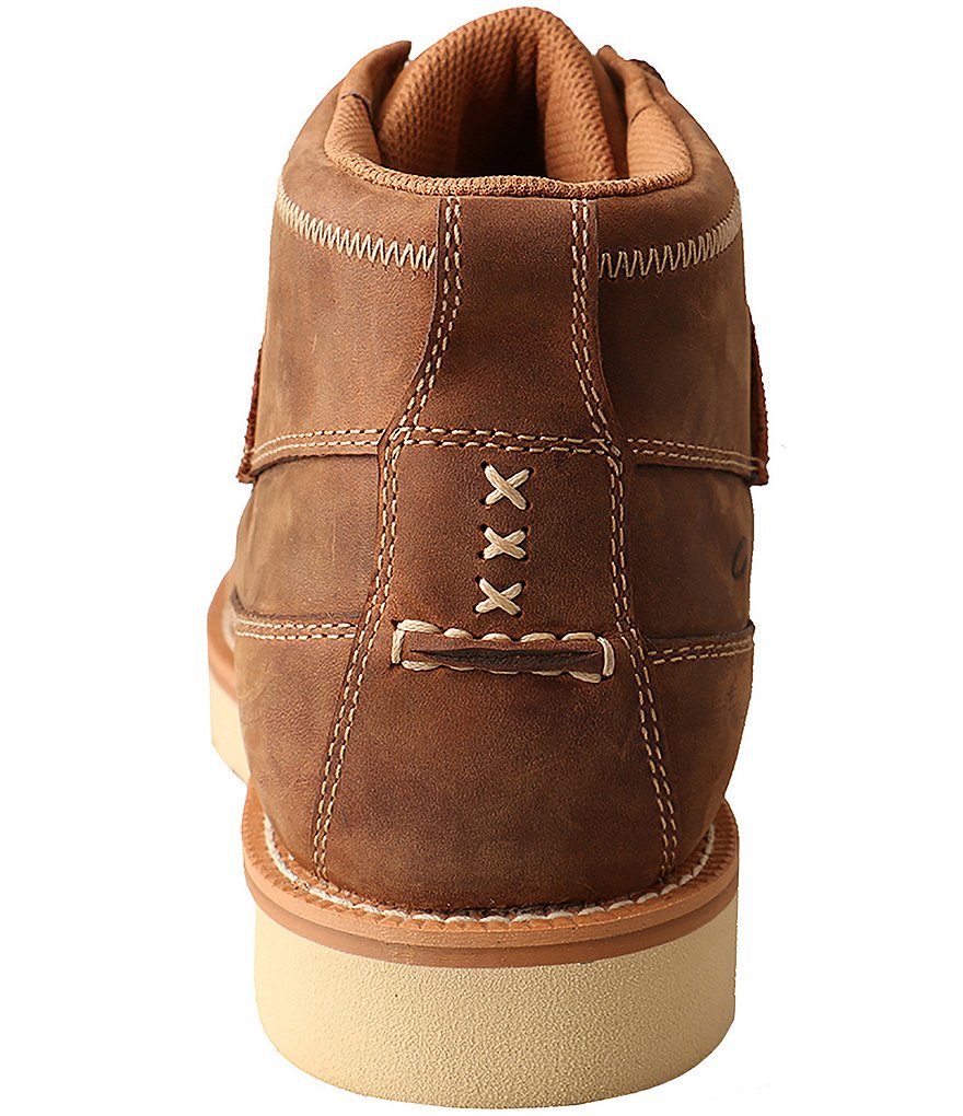 Twisted X Men's Work 4#double; Steel Toe Leather Wedge Sole Boot