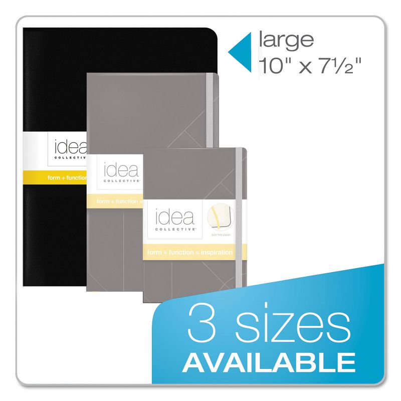 TOPS Idea Collective Journal Soft Cover Side 10 x 7 1/2 Black 48 Sheets 2/PK 56879