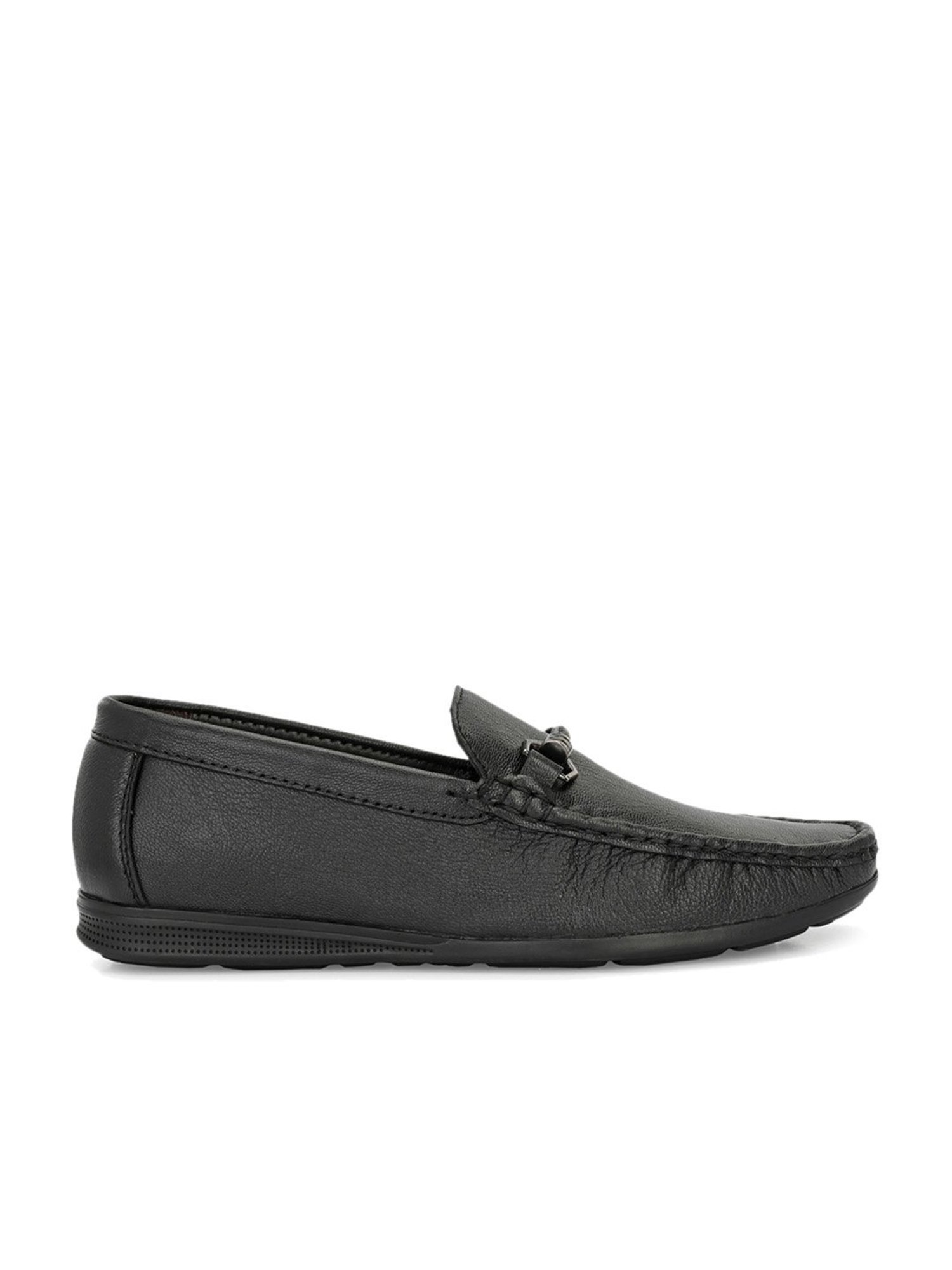 Clog London Men's Black Casual Loafers