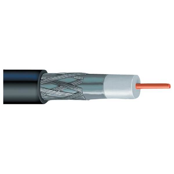 BJC RG-6 Coaxial Cable, 50 Foot, Black; Broadcast Quality Coax, Assembled in ...