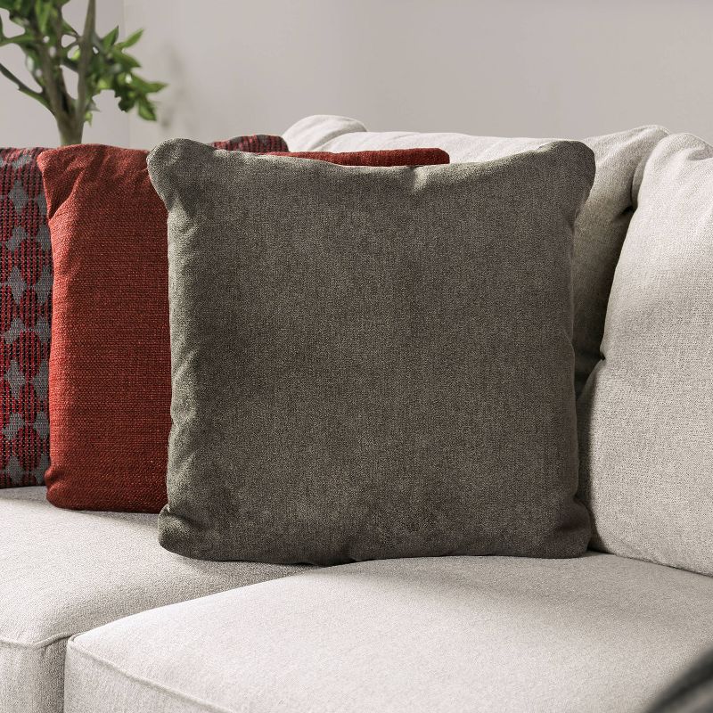 Weisham Upholstered Sectional Ivory/Red/Charcoal - HOMES: Inside + Out