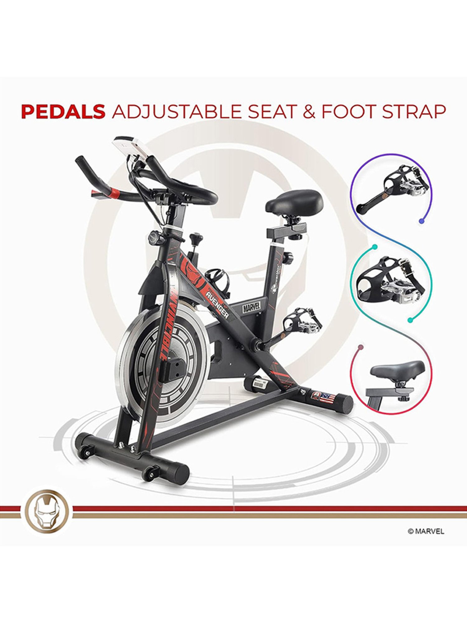 PowerMax Fitness MB-145 Spin Bike (Black)