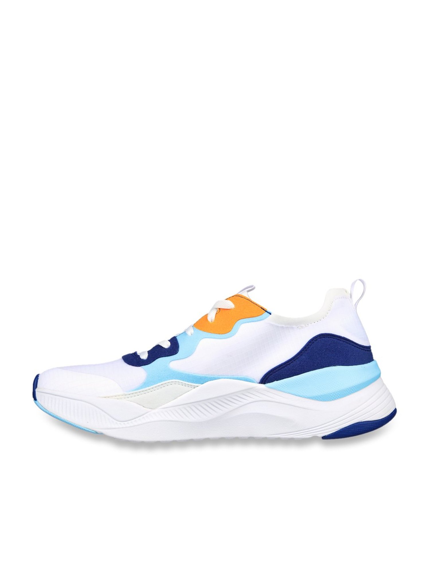 Skechers Men's MIRA White Multi Casual Sneakers