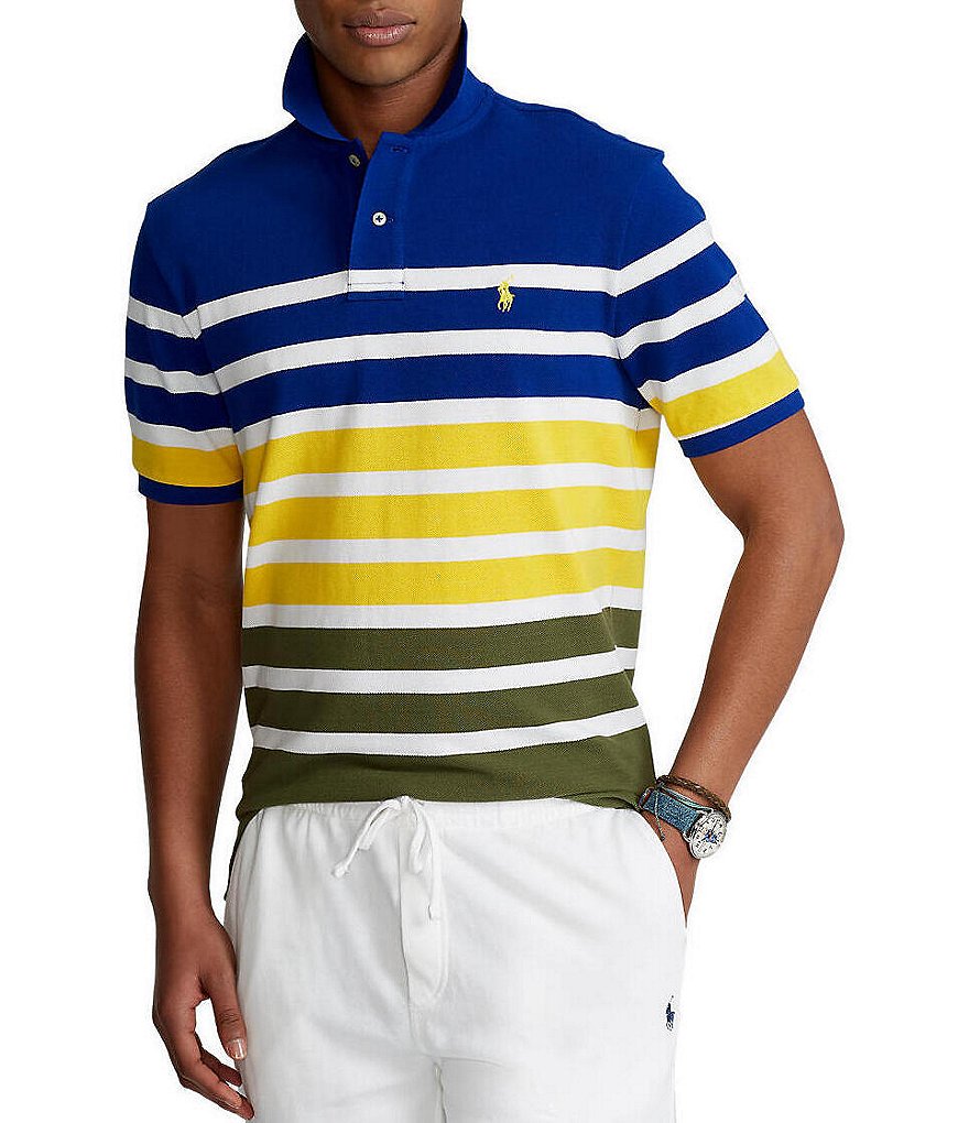 Visconti Petal Print Short-Sleeve Polo Shirt