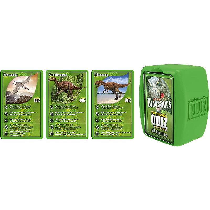 Top Trumps Dinosaurs Quiz Card Game | 500 Questions