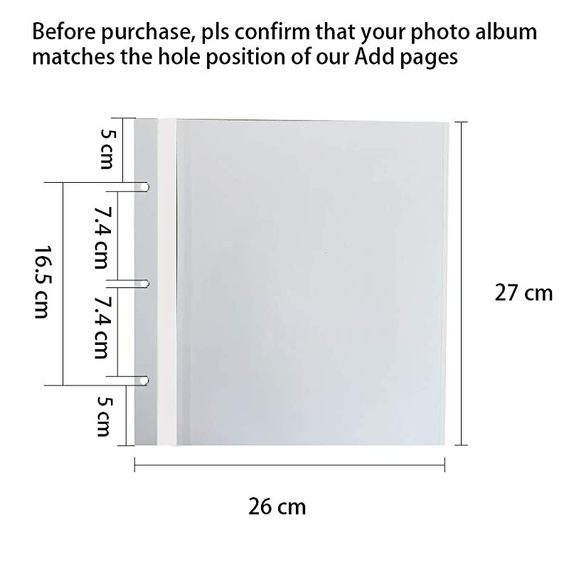 Photo Album Self Adhesive 3x5 4x6 5x7 8.5x11 Magnetic Scrapbook Album DIY Length 11 x Width 10.8 (Inches) with A Metallic Pen