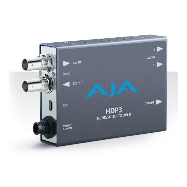 AJA HDP3 3G-SDI to DVI-D and Audio Converter