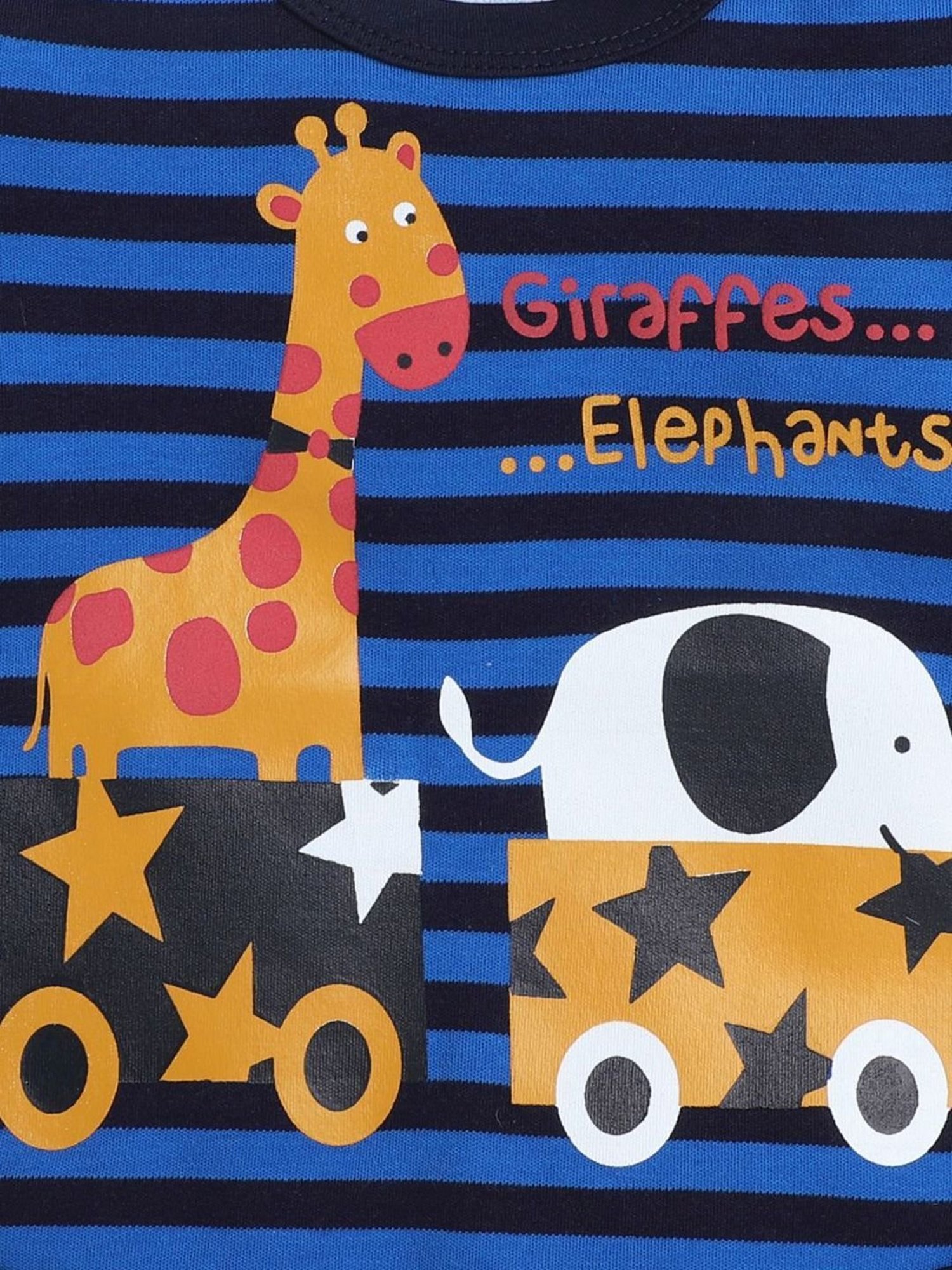 Berrytree Organic Kids Black Cotton Animals Print Rompers