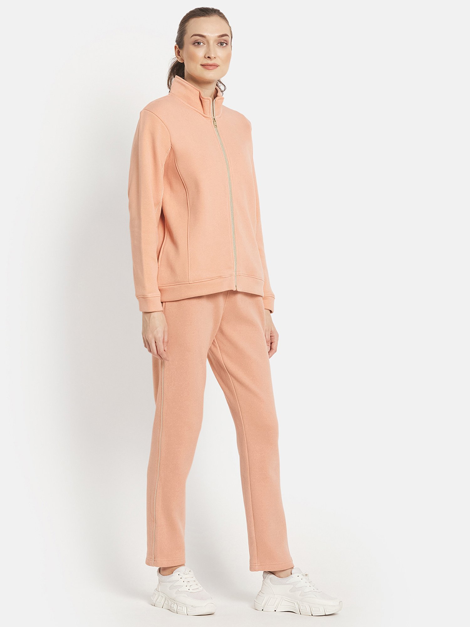 METTLE Peach Regular Fit Track Suit