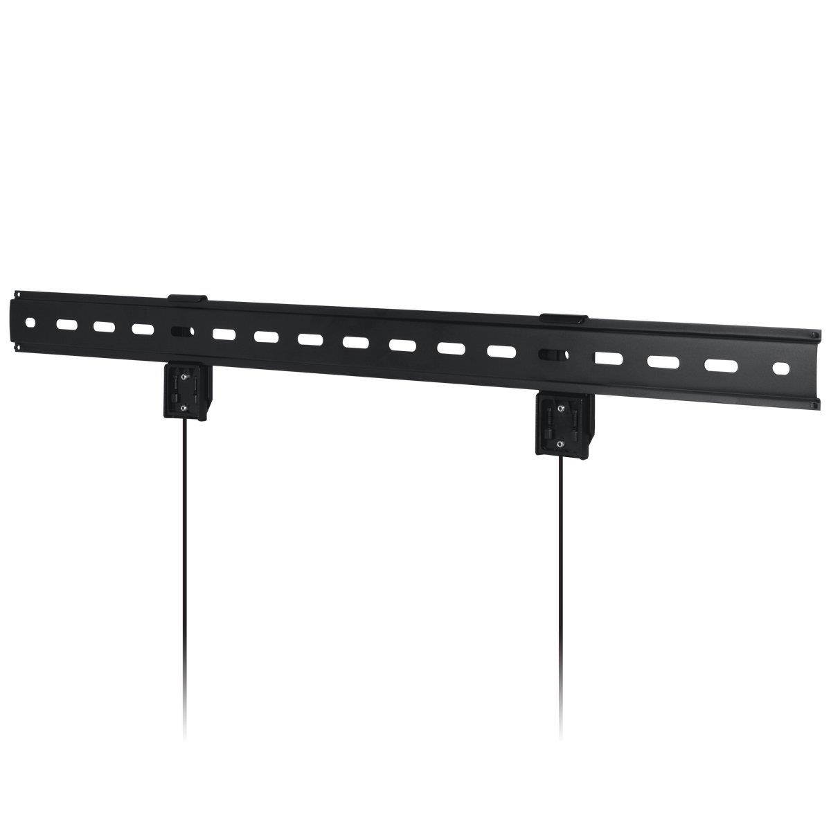 ARCTIC TV BASIC L - Ultra Slim Fixed Wall Mount Bracket for 42 - 78 Inch LED I LCD I Plasma TV fits I Up to 45kg weight capacity I Secure Hold - Black