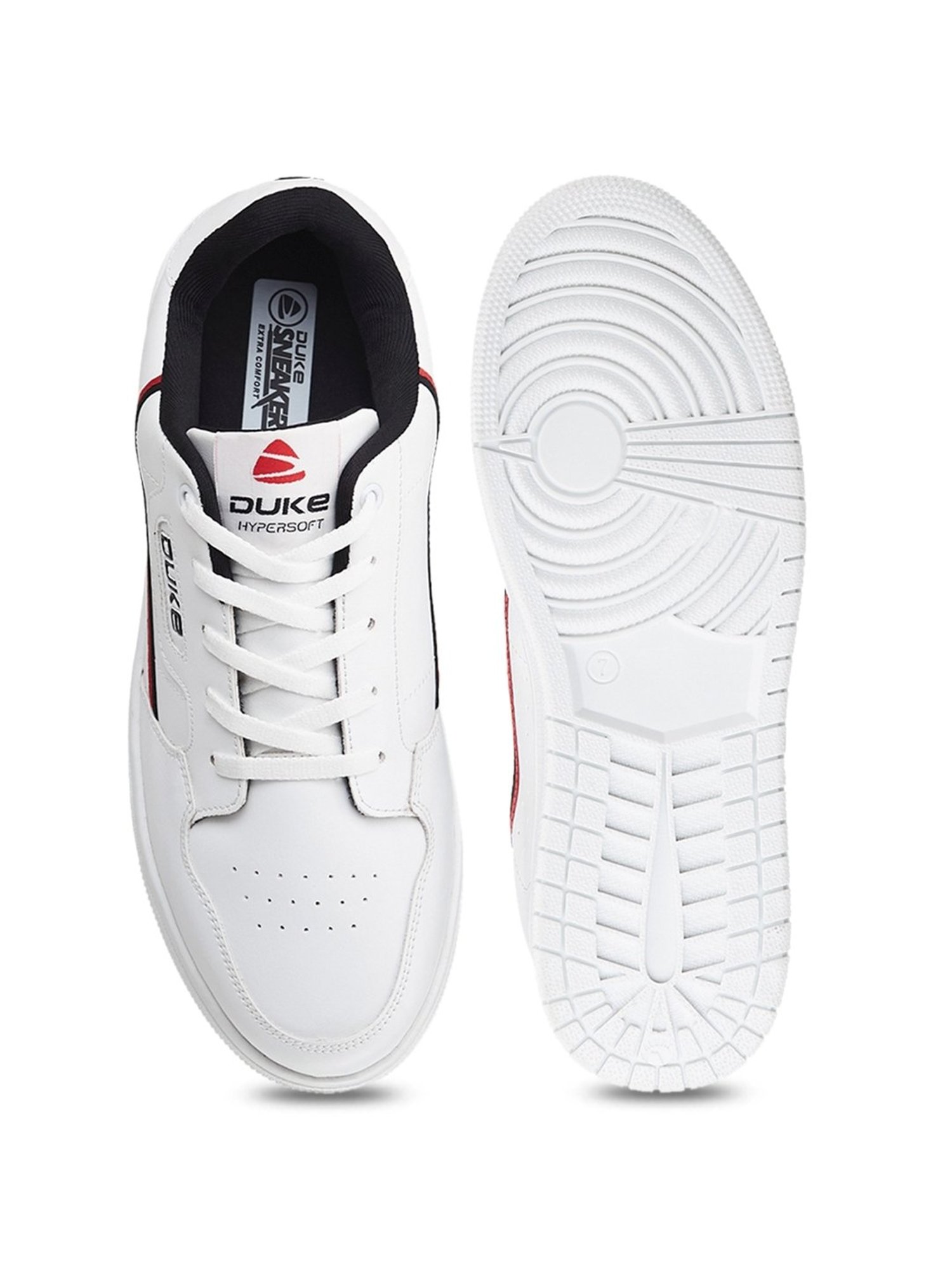 Duke Men's White Casual Sneakers