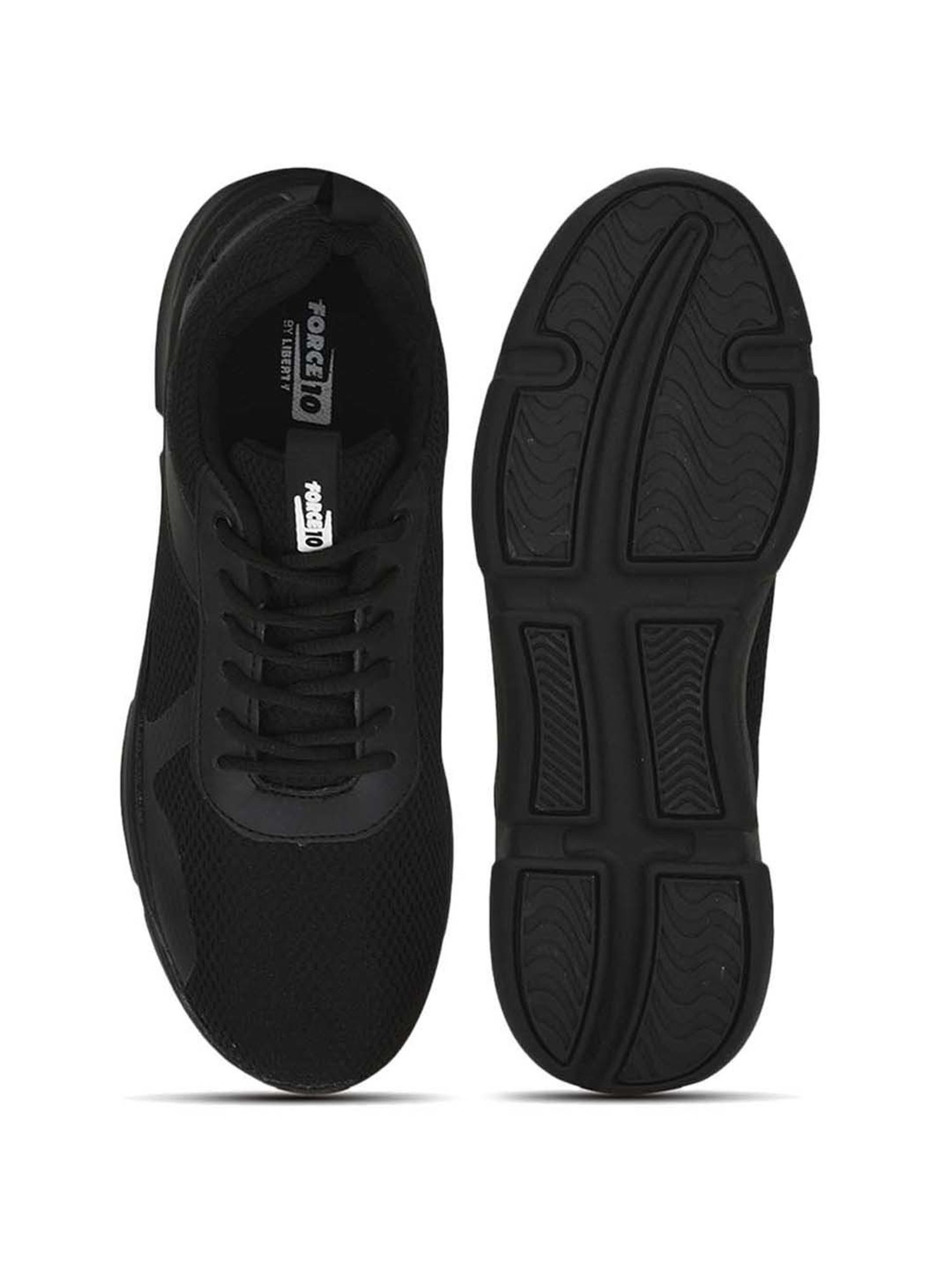 Force 10 by Liberty Men's Black Running Shoes