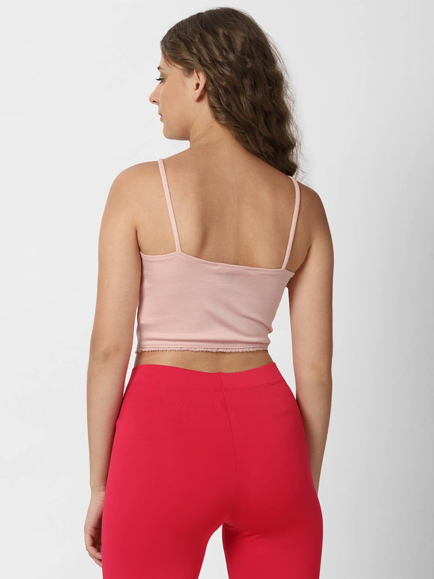 Forever 21 Pink Regular fit Crop Top