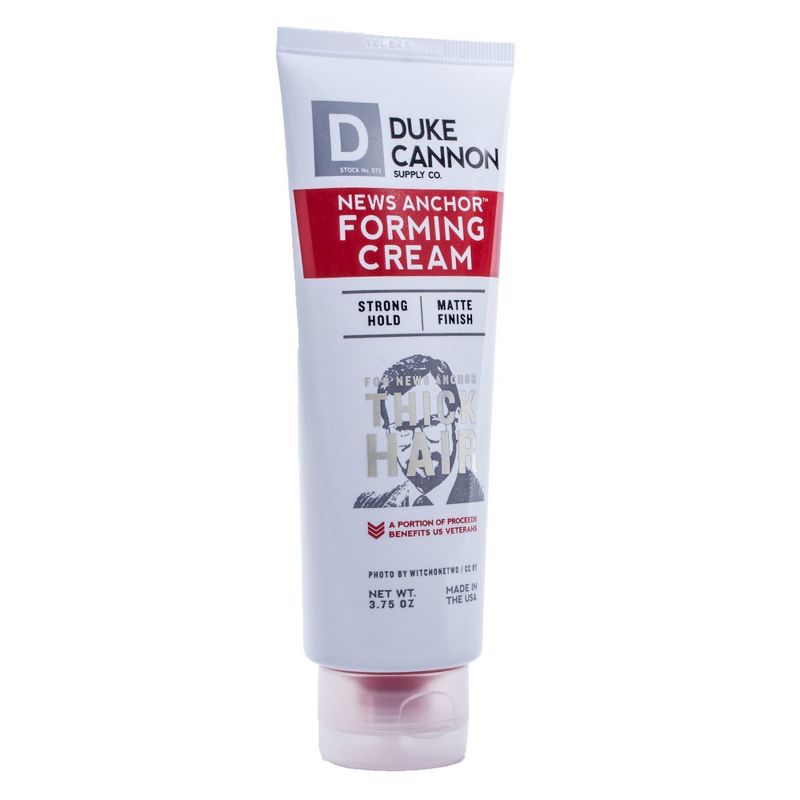 Duke Cannon News Anchor Forming Cream Textured Hold Natural Matte Finish - 3.75oz